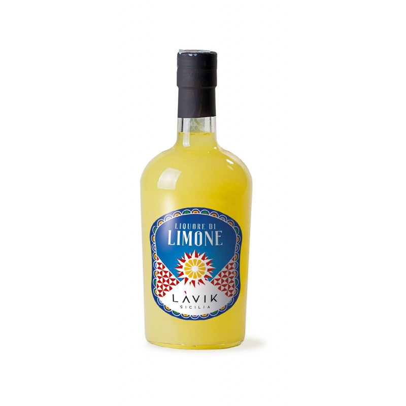 Lavik Sicilia Lemon Liqueur 10 cl - Sicilian Tradition and Flavor